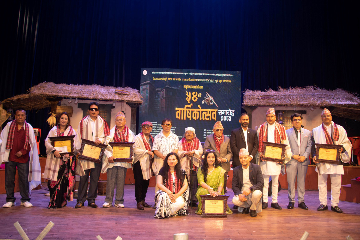 सांस्कृतिक संस्थान राष्ट्रिय सम्मान तथा पुस्कार मार्फत स्रष्टा सम्मानित